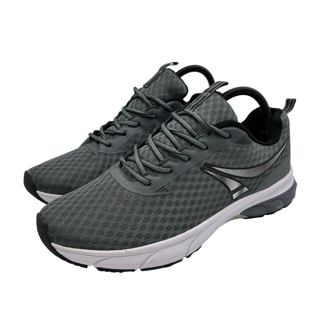 Crane Shoes Mens Size 9.5 Memory Foam Gray Athletic Running Sneakers Aldi 52270
